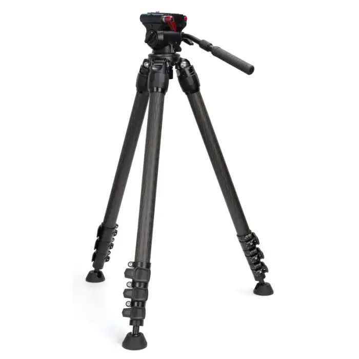 Professional Photography Carbon Fiber Camera Tripod Stand With 75mm Ball Bowl