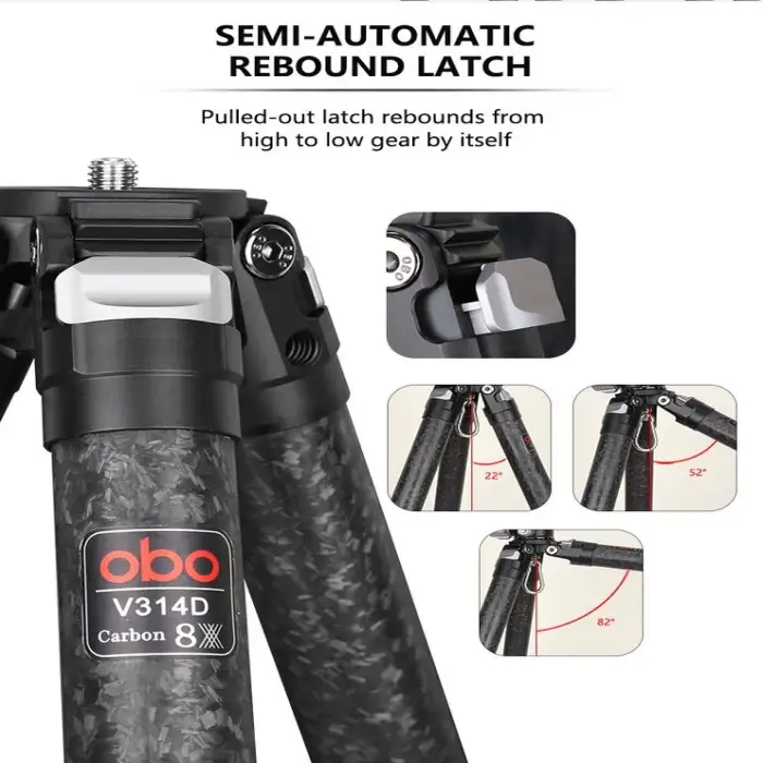 OBO Tripods Load Bearing 20KG Carbon Fiber Tripod Stand Professional for Photo Studio Photography