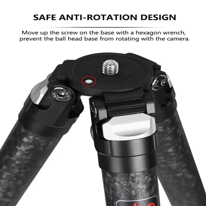 OBO Tripods Load Bearing 20KG Carbon Fiber Tripod Stand Professional for Photo Studio Photography