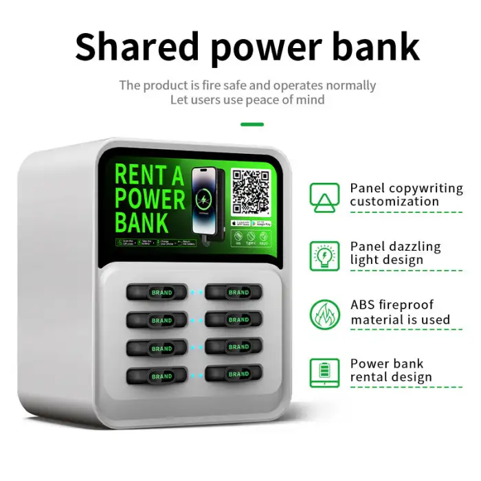 2025 Trending High End Power Bank Sharing Station Phone Charger Vending Machine Perfect for Chain Stores Commercial Spaces