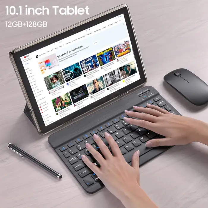 10.1 Inch Tablet PC High-end Android Tablets BT Keyboard Tablet Pc With Keyboard