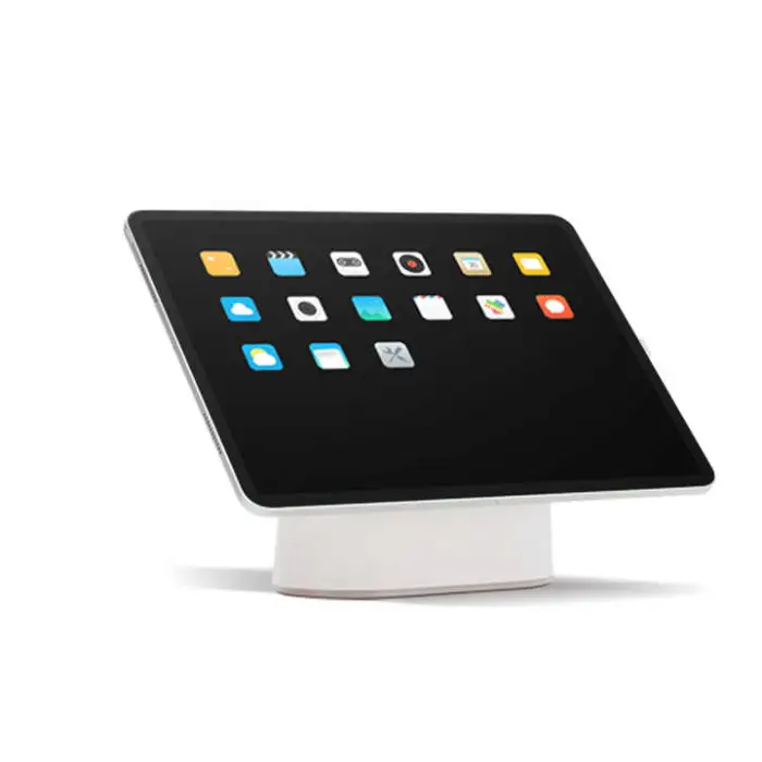 Android Ipad POS Universal Restaurant Tablet Stand Anti Theft Lockable Aluminum Countertop Tablet Pos Stand