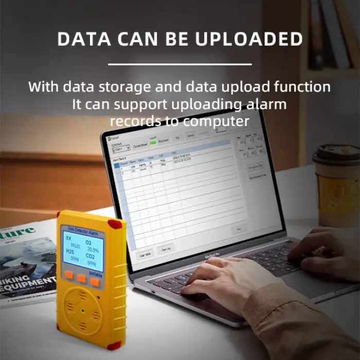 Flammable Toxic Confined Space atile Helium He Combustible Portable 4 in 1 Gas Detector