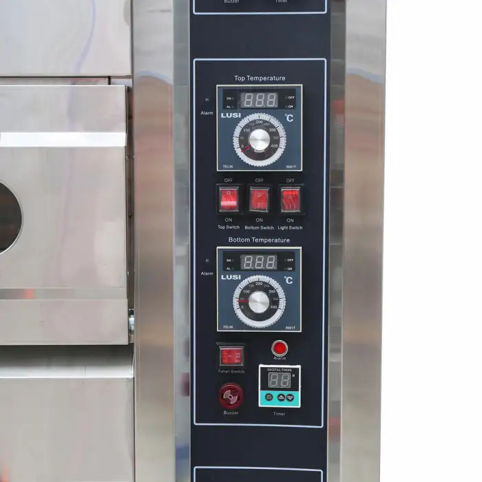 2 Deck 4 Trays Commercial Bakery Equipment Bread Pizza Cake Baking Oven for Gas Deck Oven