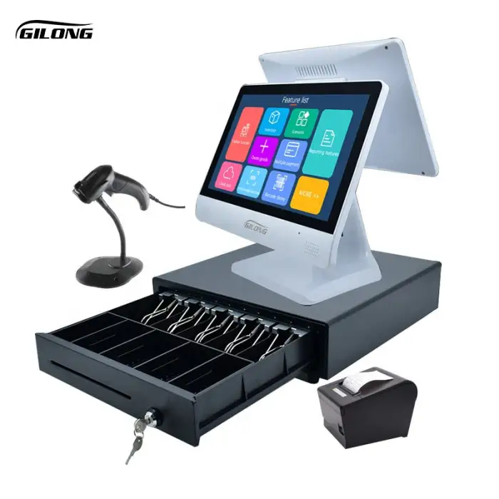 Pos System Retail Cash Register for Restaurant Supermarket Cashier Computer