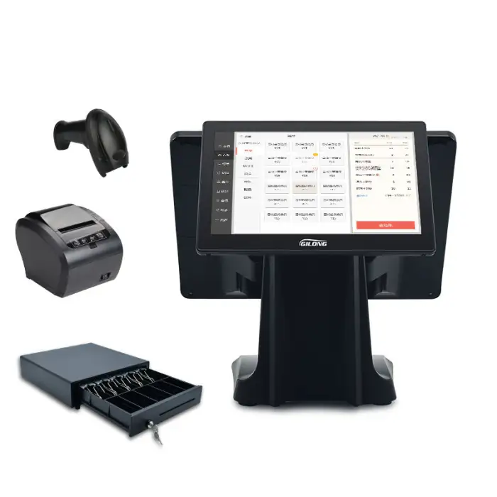 Pos System Retail Cash Register for Restaurant Supermarket Cashier Computer