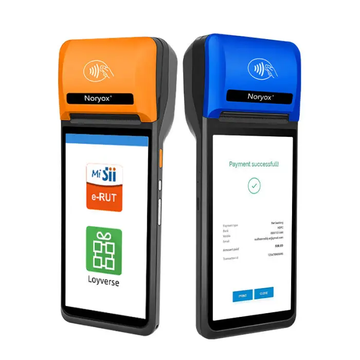 NB60 6 Inch 3+16GB Handheld Pos NFC Billing MPos Machine All in One Mobile Pos Terminal Handheld With Printer