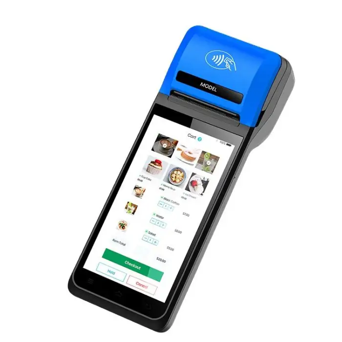 NB60 6 Inch 3+16GB Handheld Pos NFC Billing MPos Machine All in One Mobile Pos Terminal Handheld With Printer