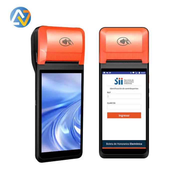 NB60 6 Inch 3+16GB Handheld Pos NFC Billing MPos Machine All in One Mobile Pos Terminal Handheld With Printer