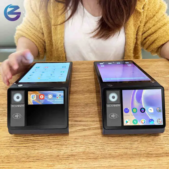 Mobile POS System Z108 Android 14.0 with Dual Screens and NFC Payment Solution