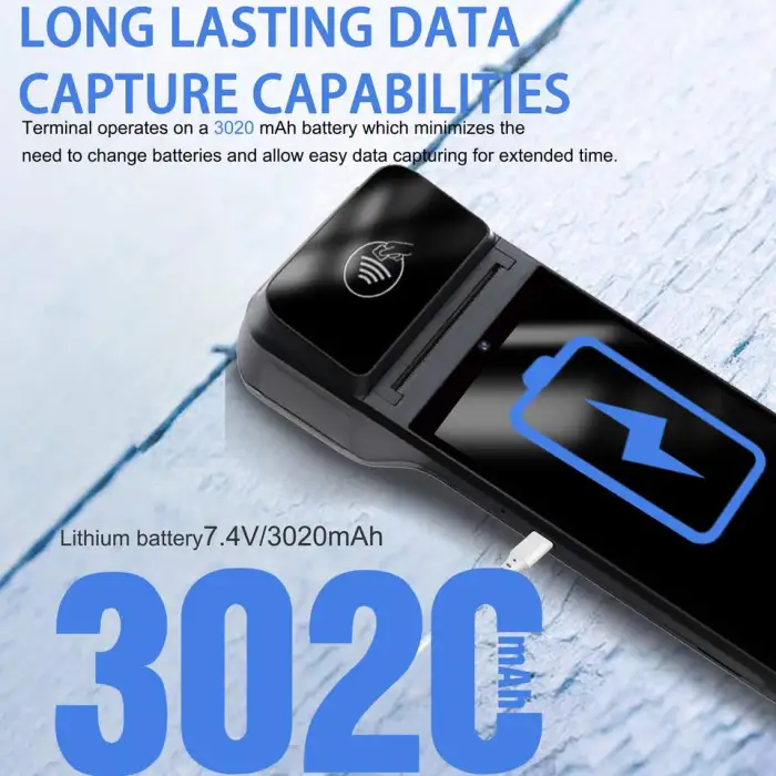 Android 13.0 ZCS Z92 Mobile Handheld All in One Pos Terminal Machine With Printer Touch Screen Point of Android Pos Systems