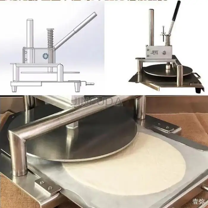 36cm Manual Dough Press Machine Small Pizza Dough Press Machine Dough Pressing Machine