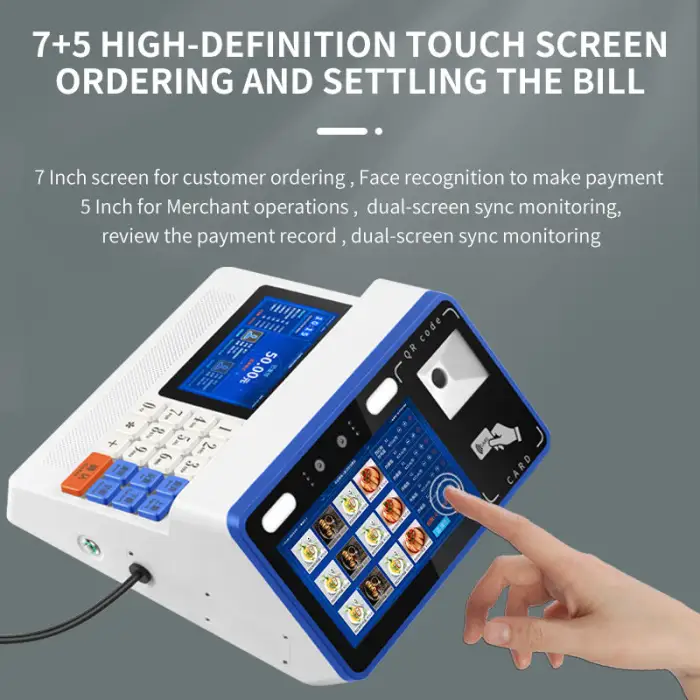 All-in-One Touchscreen POS Payment Terminal Online Android Windows Desktop POS System for Restaurant Cash Register Use