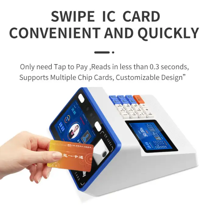 All-in-One Touchscreen POS Payment Terminal Online Android Windows Desktop POS System for Restaurant Cash Register Use