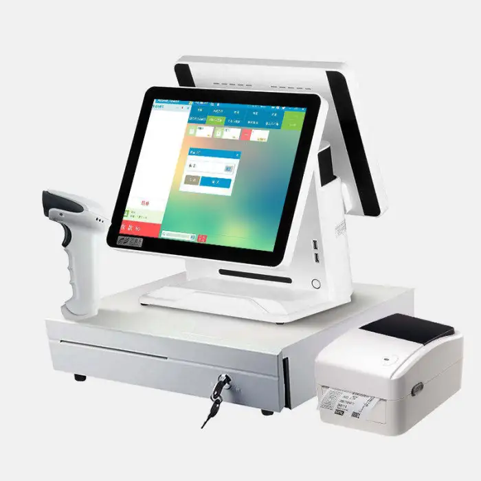 15.6 Inch POS System Set PC Windows Cash Register Restaurant Shop SuperMarket