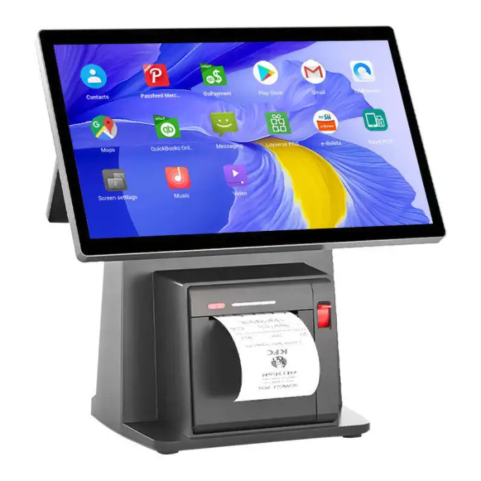 15.6 Inch POS System Set PC Windows Cash Register Restaurant Shop SuperMarket