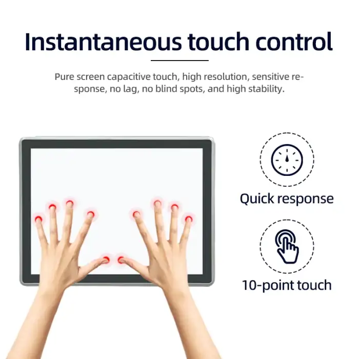 21.5 Inch Industrial All in One PC Touch Screen Computer Capacitive Touch Screen With Wins Industrial Tablet