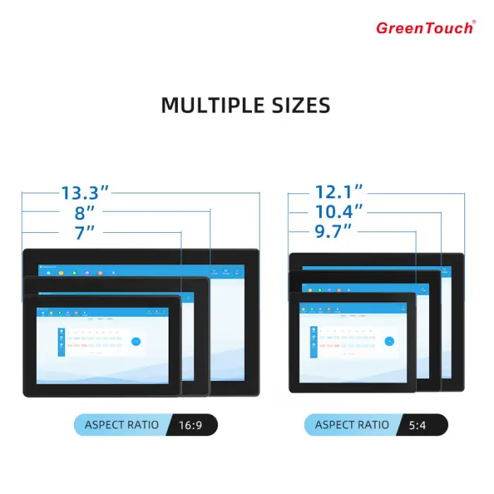 GreenTouch 9.7 Inch All-in-One Industrial Computer Touch Screen SSD Hard Drive Intel Core I7 8GB RAM VGA Available