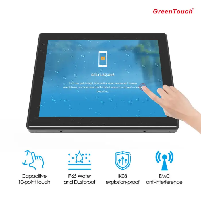 GreenTouch 9.7 Inch All-in-One Industrial Computer Touch Screen SSD Hard Drive Intel Core I7 8GB RAM VGA Available