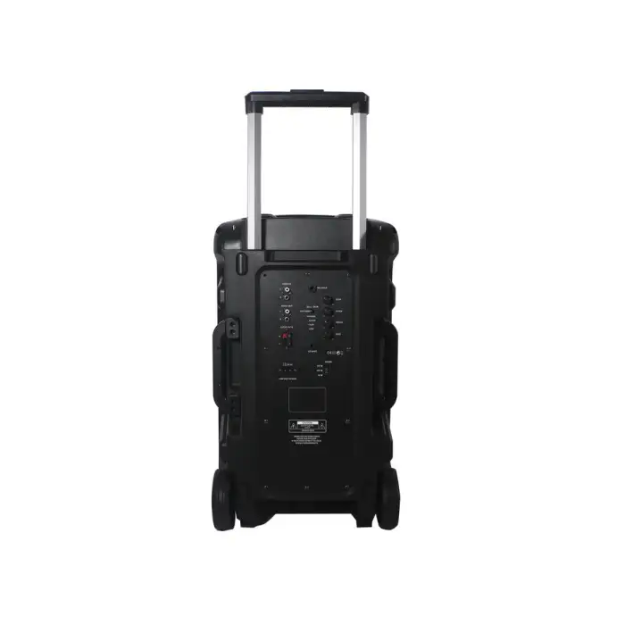 12-inch Portable Speaker Supports Bluetooth with Built-in Battery and Microphones for Parties, Outdoor Activities and Trips