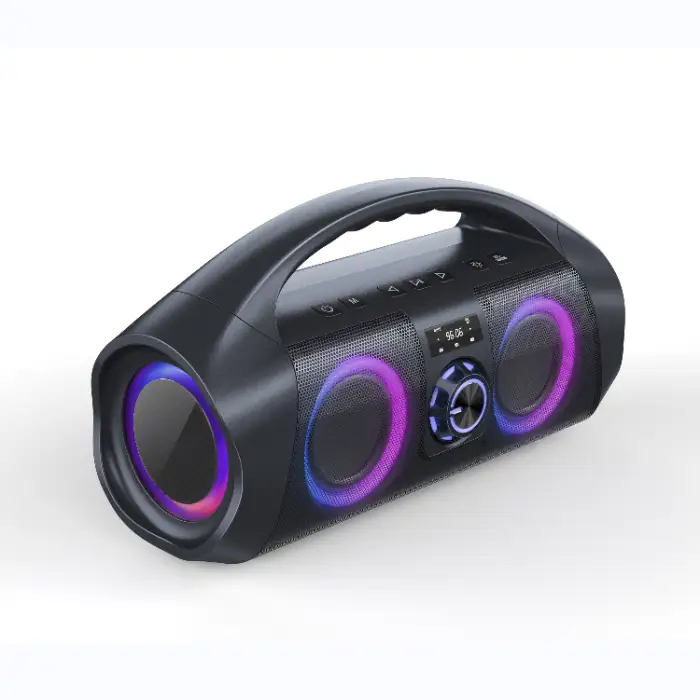 F29 Outdoor IPX7 Wireless Bluetooths Speaker Colorful Light Extra Bass Portable Speaker with Digital LED Screen
