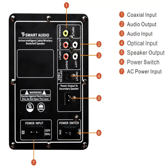 QQCHINAPA for Home,shop,restaurant Bluetooth Speaker Multi-functional Wifi Wireless Desktop Wooden Metal Wood Enceinte Bluetooth