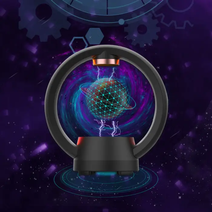 Wireless Hifi Speaker With Magnetic Levitation RGB Night Light for Gifts Spraker