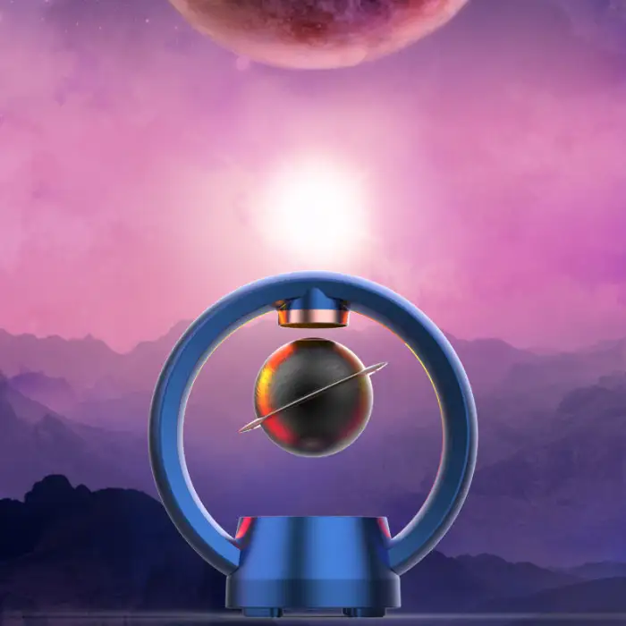 Wireless Hifi Speaker With Magnetic Levitation RGB Night Light for Gifts Spraker