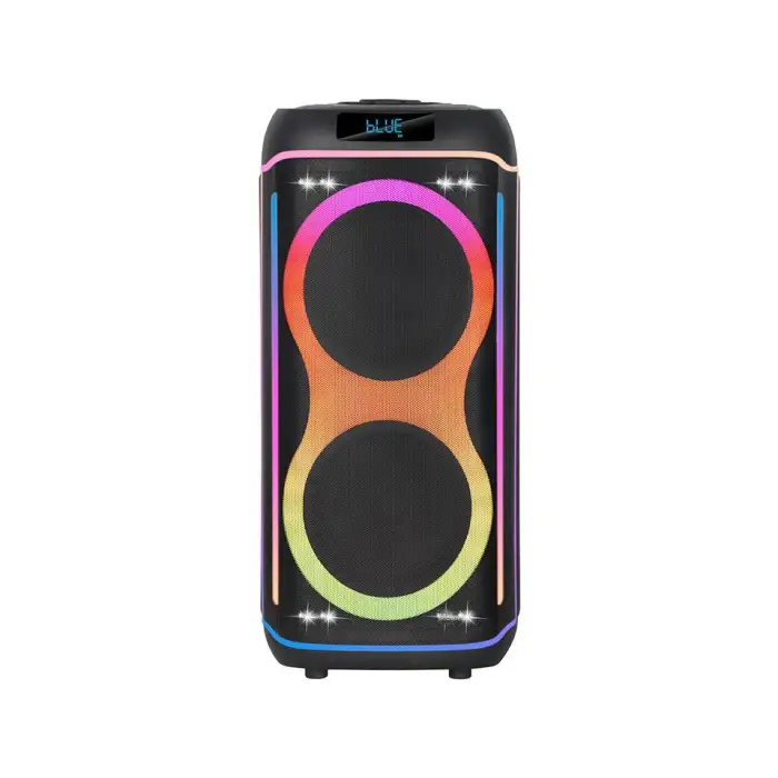 NDR-820 Portable for Bluetooth 8 Inch Dual Speaker with RGB Lights 100W Output Power for Home Parties and Square Dances