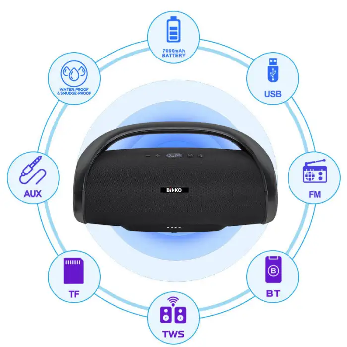 Big HORN PARTY BOX Boombox Portable Bocina Batterie Speaker Waterproof Original Wireless OME Speaker Boombox 2