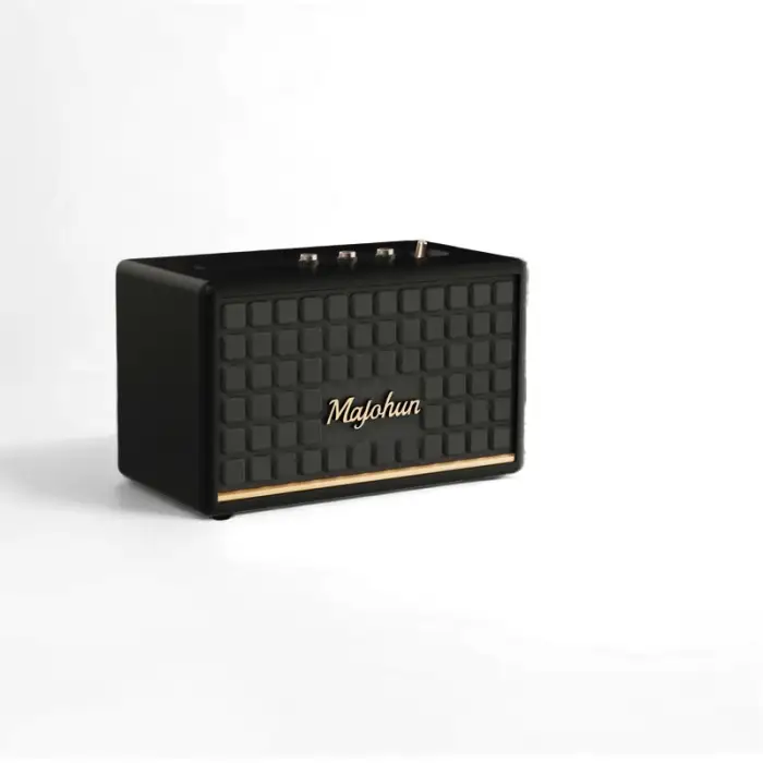 Portable Handheld Wireless Wooden Bluetooth Speaker Desktop Ornaments Subwoofer Retro Style Home Audio