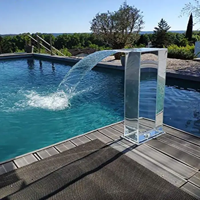 Mini Acrylic Water Curtain Waterfall for Indoor or Outdoor Swimming Pools-Pool Tools & Accessories