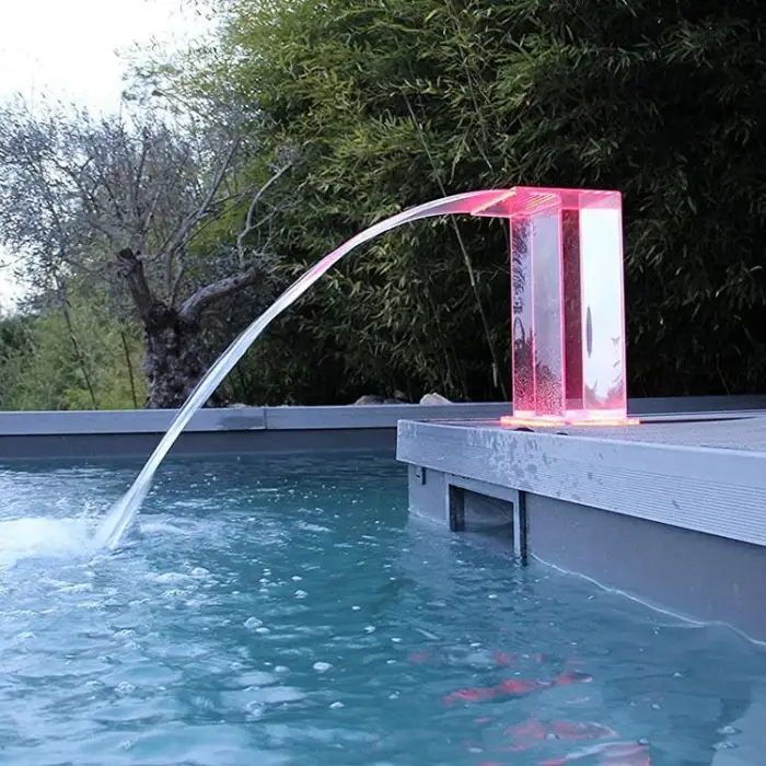 Mini Acrylic Water Curtain Waterfall for Indoor or Outdoor Swimming Pools-Pool Tools & Accessories