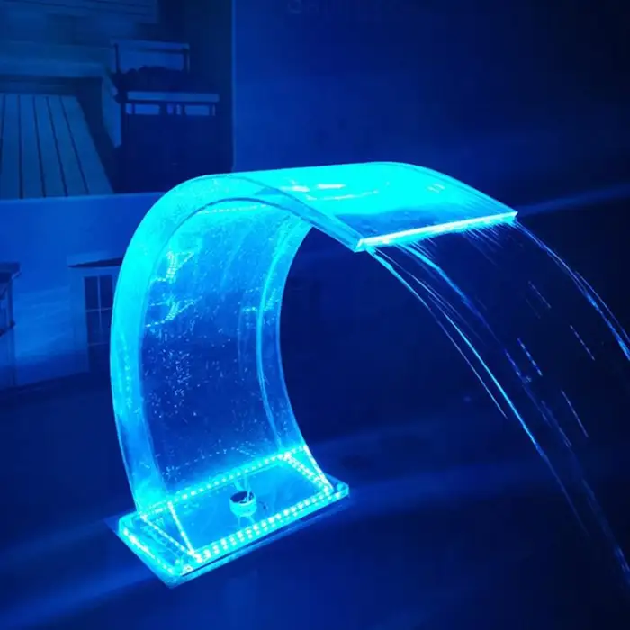 Mini Acrylic Water Curtain Waterfall for Indoor or Outdoor Swimming Pools-Pool Tools & Accessories