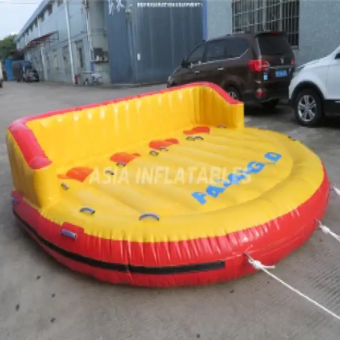 OEM Custom Sea Ski Jet PVC Inflatable Flying Towable Tube for Boating 3 Lounge Chair Speed Boat Water Tube Water Sport