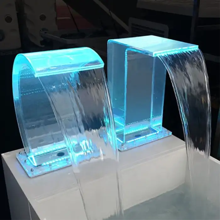 Outdoor Acrylic Waterfall Spa Massage Shower for Swimming Pools-Pool Tools & Accessories