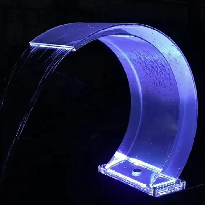 Outdoor Acrylic Waterfall Spa Massage Shower for Swimming Pools-Pool Tools & Accessories