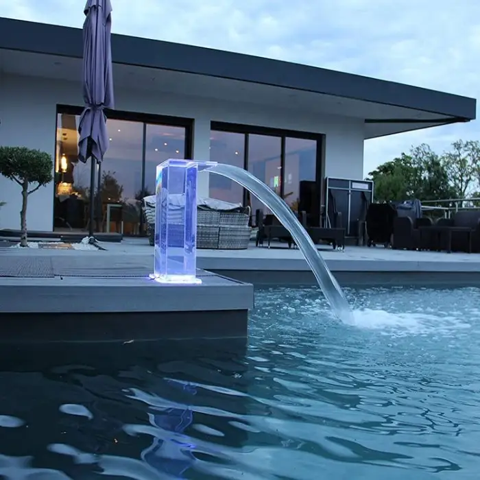 Outdoor Acrylic Waterfall Spa Massage Shower for Swimming Pools-Pool Tools & Accessories