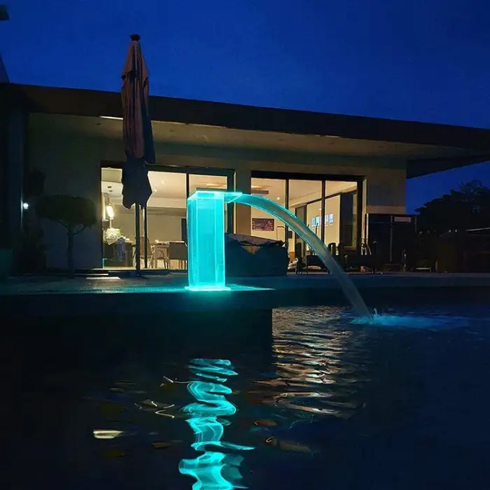 Outdoor Acrylic Waterfall Spa Massage Shower for Swimming Pools-Pool Tools & Accessories