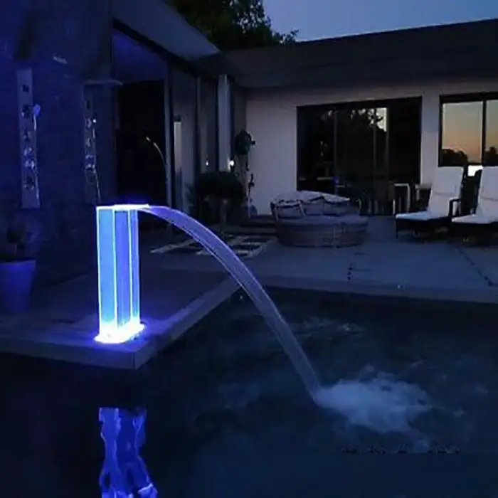 Outdoor Acrylic Waterfall Spa Massage Shower for Swimming Pools-Pool Tools & Accessories