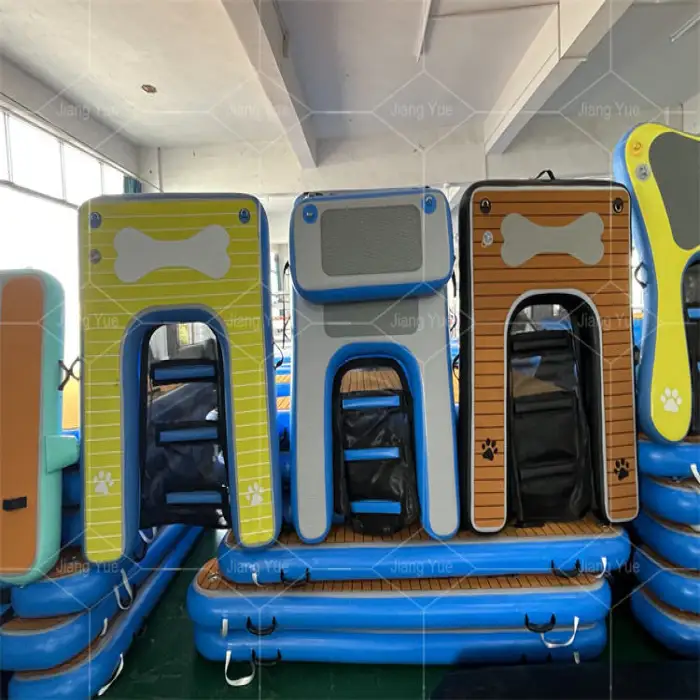 Design Drop Stitch Pet Dog Folding Ramp Dog Water Ramp Inflatable Dog Ramp for Boat/pool/lake