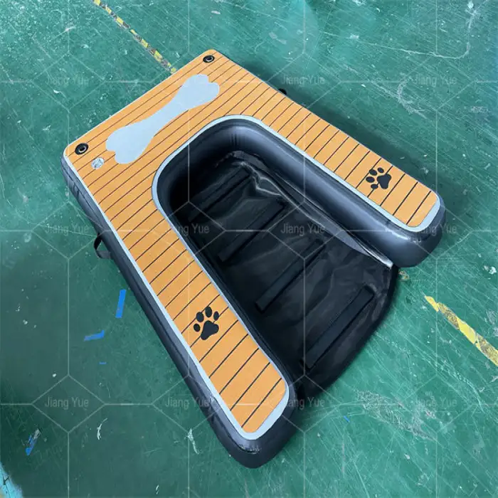 Popular Boat Pool Use Inflatable Dog Water Ramp Floating Docks Platform for Pup Plank on Water Ladder Steps