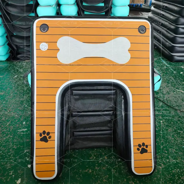 Portable Inflatable Dog Boat Ramp on Water Pet Use Inflatable Water Floating Climb Ramp Air Dock Platform for Dog Swimming
