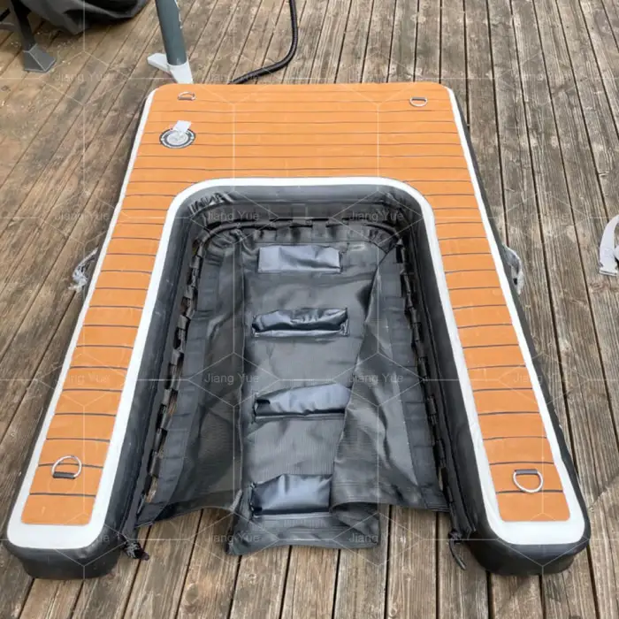 Portable Inflatable Dog Boat Ramp on Water Pet Use Inflatable Water Floating Climb Ramp Air Dock Platform for Dog Swimming
