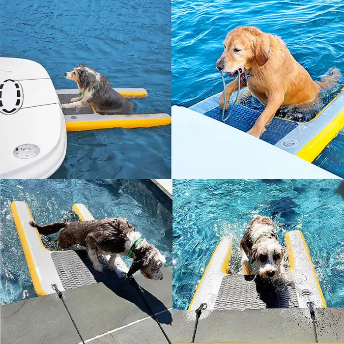 Heavy-Duty Dog Water Access Ramp Non-Slip Surface for Large Breeds