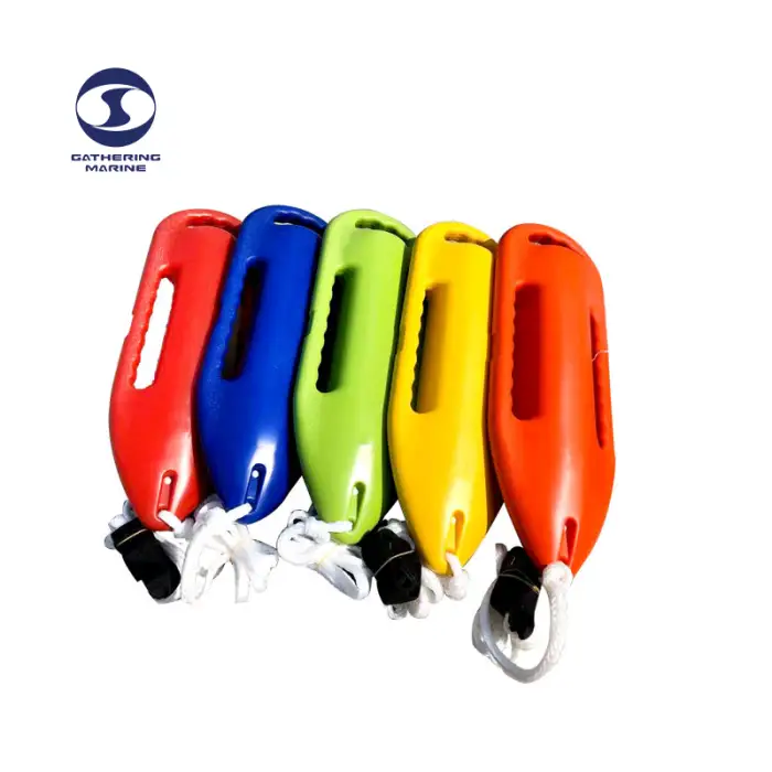 Swimming Buoy Water Safety Lifesaving Plastic Floating Torpedo Lifebuoy Rescue Can