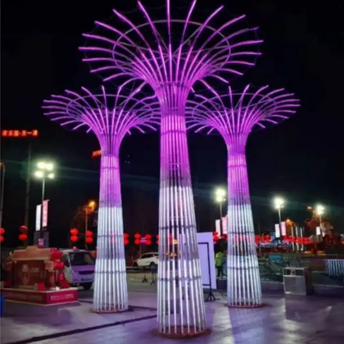 Standard Rgb Color Variable 3D Led Tower Sculpture Motif Light
