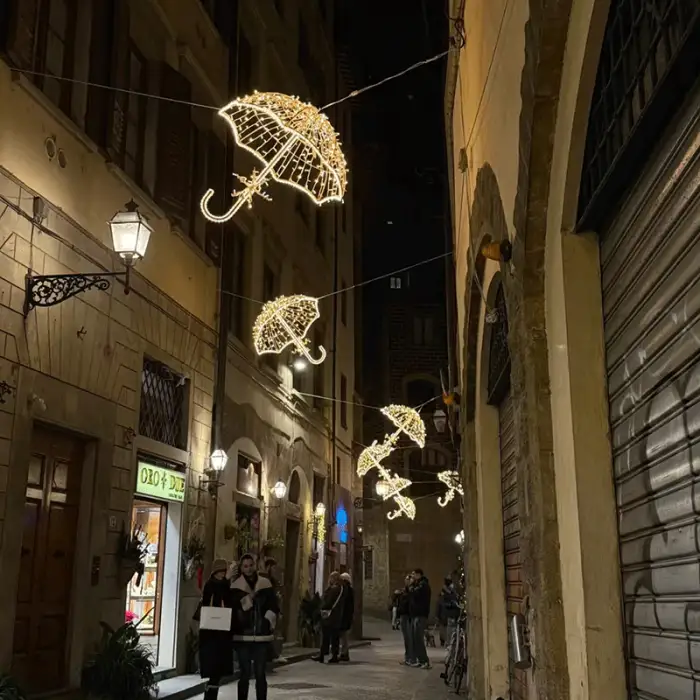 Christmas Theme Lantern Festival Street Decoration Year Lamps Decoration Outdoor Decoration Lighting Umbrella Motif Light