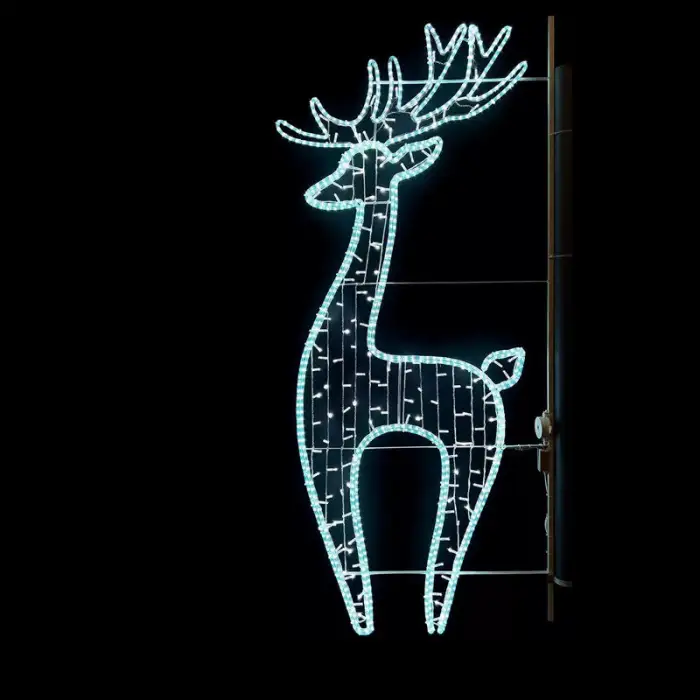 Outdoor Waterproof LED 2D Large Motif Street Pole Christmas Landscape Decorative Lighting Holiday Motif Lights