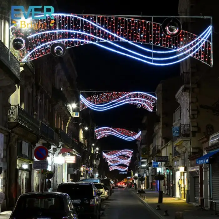 Christmas Project Street Arch Decorative Lights /commercial Street Light Motif 2d Garden Pole Street Light